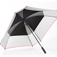 JuCad windproof umbrella_black-silver-red_inside_JSWP-SSR